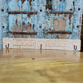 Indian Handmade Carved Solid Wood Wall Hanger 158